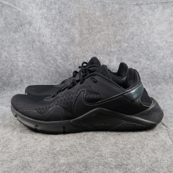 Nike Shoes Womens 11 Training Sneakers Legend Essential Black Lace Up Workout - Picture 6 of 13